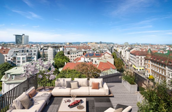 Property in 1030 Wien, 3. Bezirk: The Legacy: dreamlike 4-room roof terrace flat