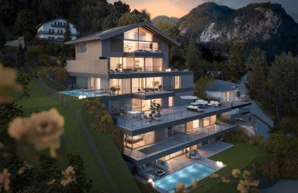 Immobilie in 5340 Wolfgangsee- St. Gilgen: First Class Penthouse! Postkartenblick am Wolfgangsee, St. Gilgen